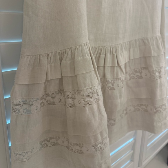 J. Crew Maxine ruffle-trim dress in linen - Picture 3 of 4